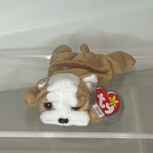 Ty Beanie Baby Wrinkles the Dog, NWT